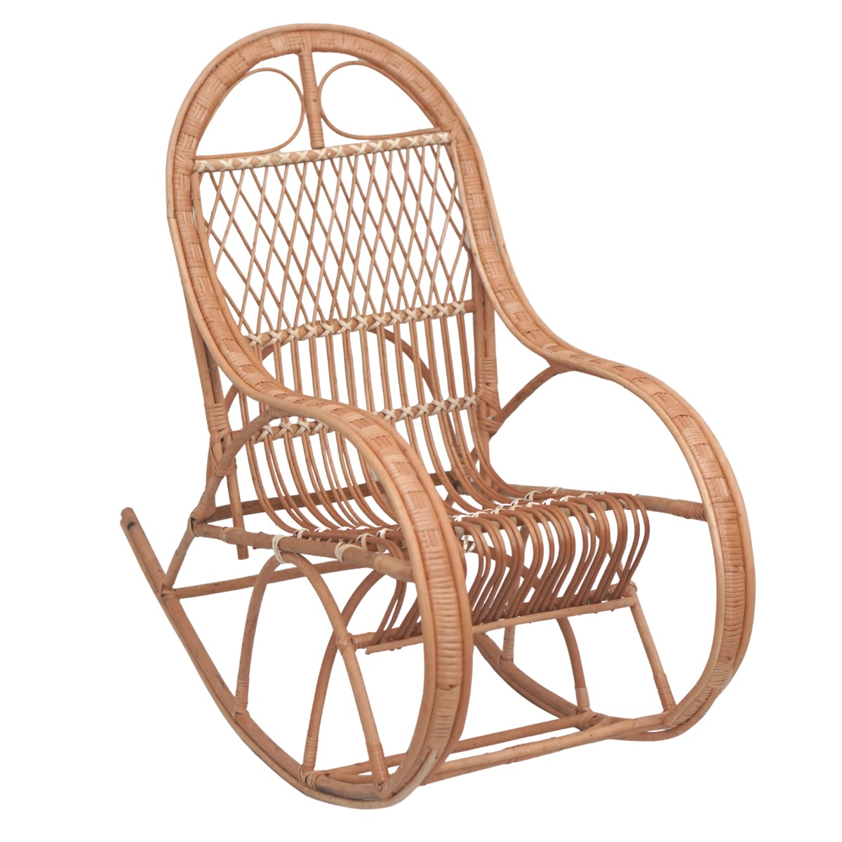 Rocking-chair en osier