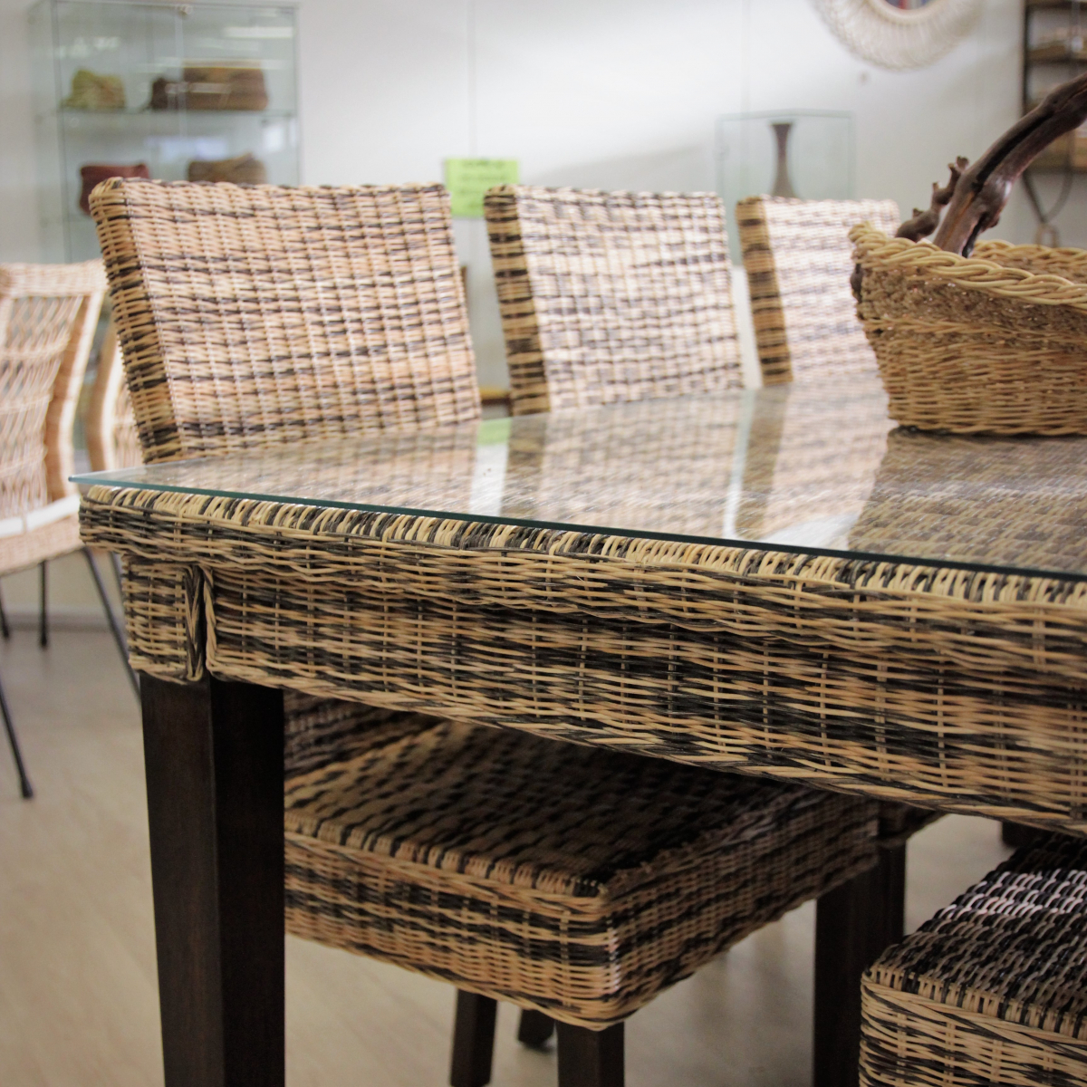 Tables - Table en rotin batavia - La boutique Rotin Mobilier
