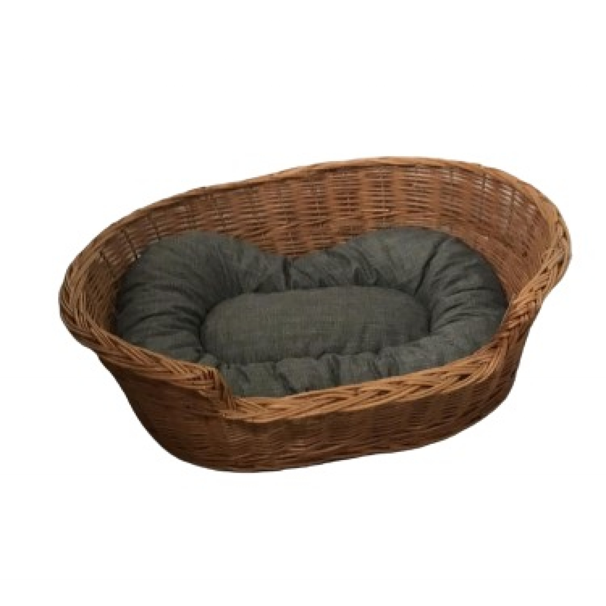 Natural wicker animal basket