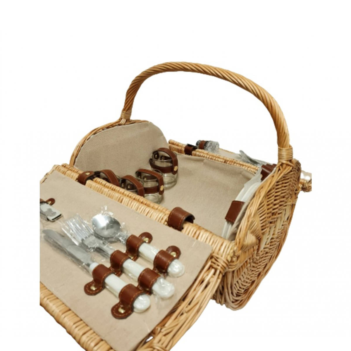 Picnic wicker suitcase BERLIN