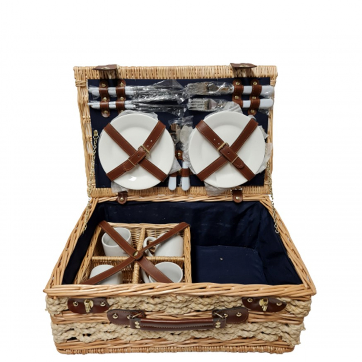 Picnic wicker suitcase LISBONNE