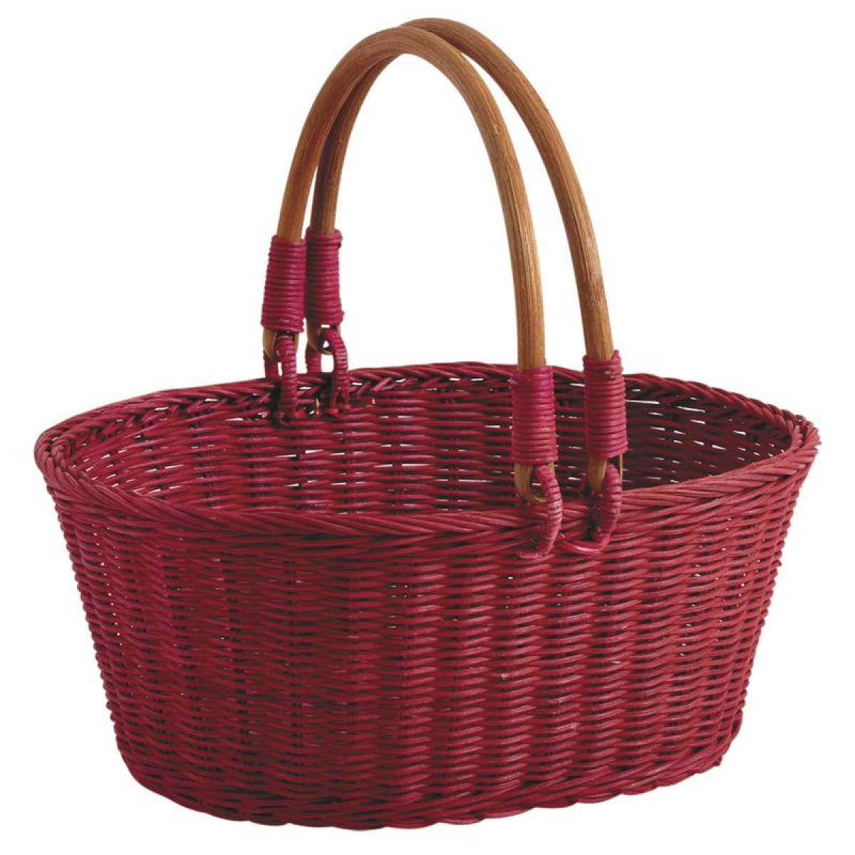 Red rattan basket PM