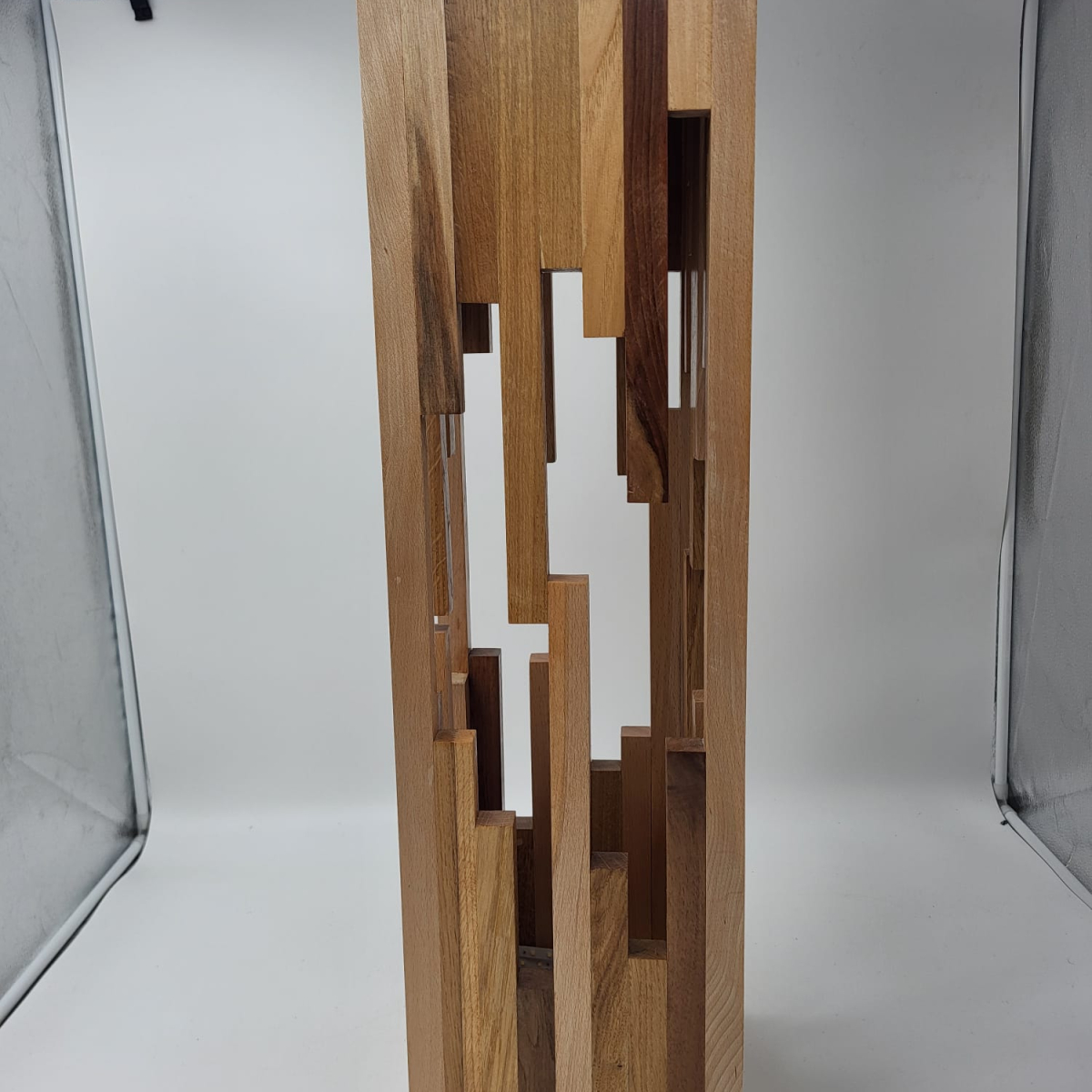 Table lamp in various woods