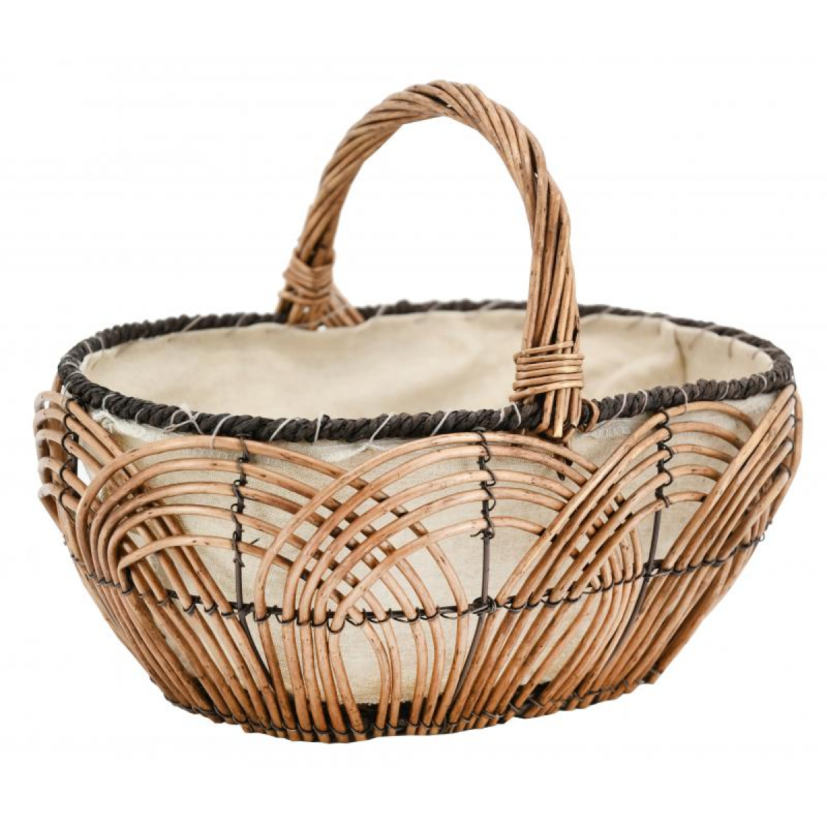 Lace-up basket