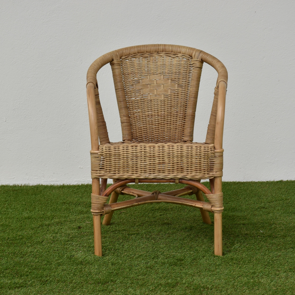 Chaise enfant en rotin naturel