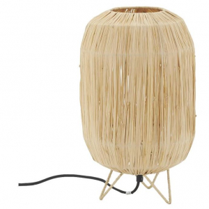 Raffia table lamp