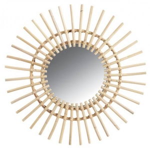 Sun Rattan Mirror