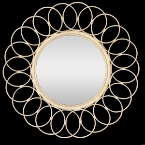 Rattan mirror n°9