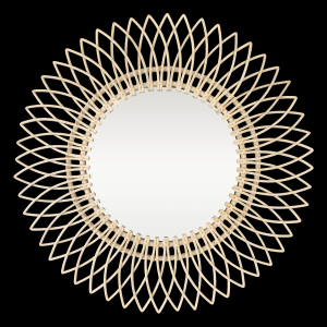 Rattan mirror n°16