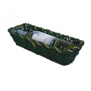 Green rectangular basket