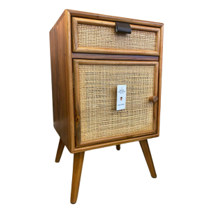 Rattan bedside table