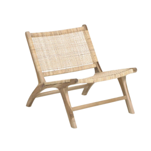 Chaise basse rotin ajouré