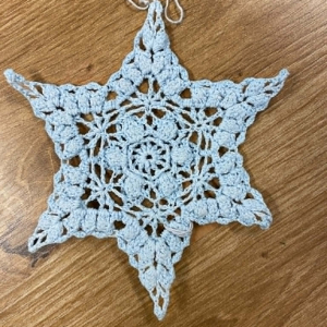 Decoration étoile bleue