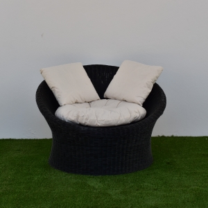 Fauteuil paola noir