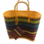 Multicolor striped bag