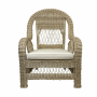 Natural rattan armchair melanie