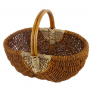 Basket on rattan