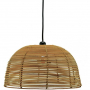 Openwork rattan chandelier