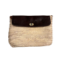 Pochette en raphia avec bandoulière